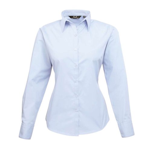 PR300-WOMENS-LONG-SLEEVE-POPLIN-BLOUSE