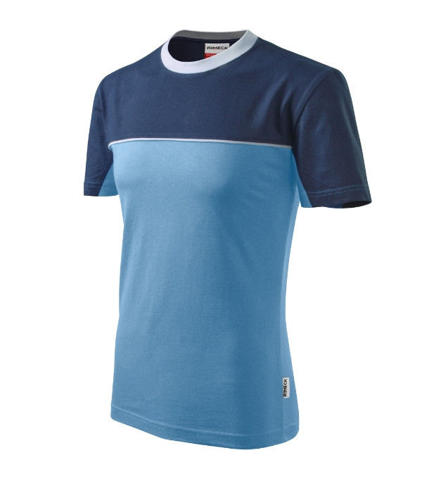 Colormix póló unisex azúrkék S