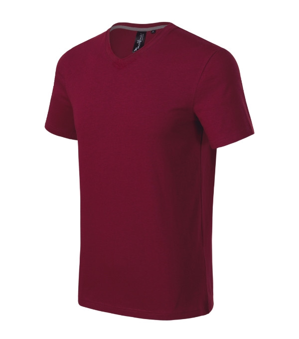 Action V-neck póló férfi garnet XL