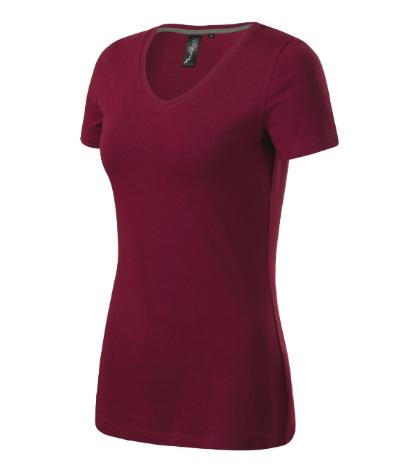 Action V-neck póló női garnet S Action V-neck póló női garnet S