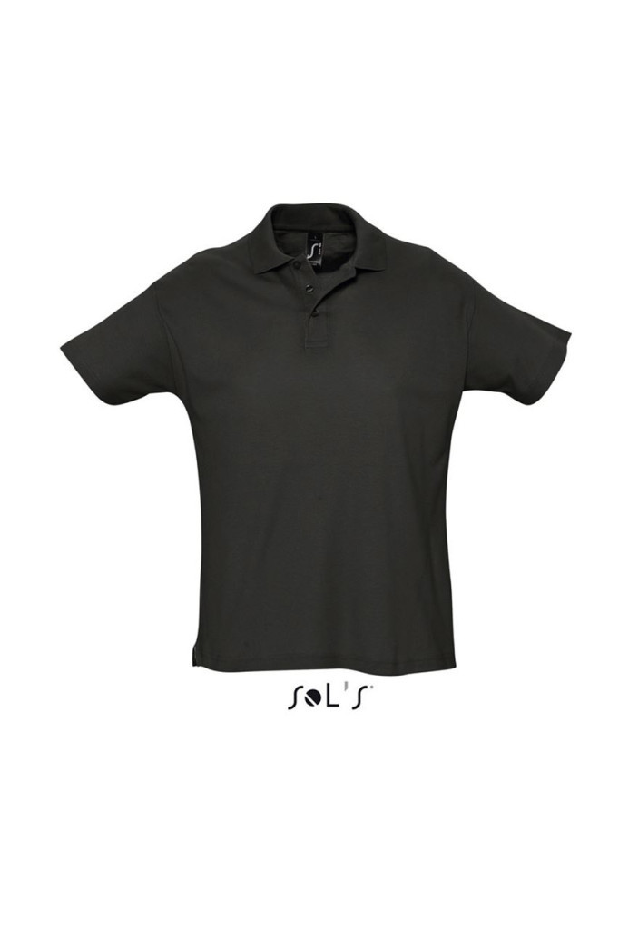 Férfi galléros póló, 2XL fekete Férfi galléros póló, 2XL fekete